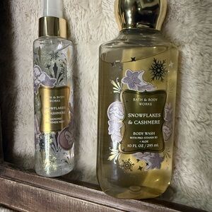 Bath & Body Works Snowflakes & Cashmere Body Wash and Mist